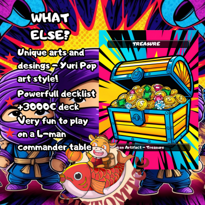 Yvrik0 C0mmander Deck - 90 Pop art style - Image 9